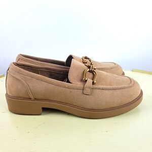 Women's Torrid Nuteral Tan Beige Tone Soft Slip On Loafers Shoes Size 12W